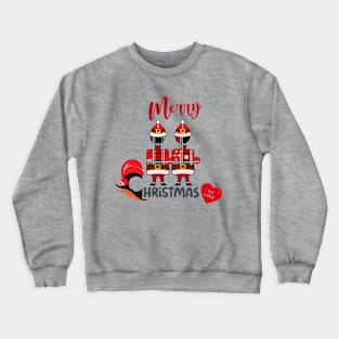 Couple - Santa Claus puzzle - Merry Christmas Crewneck Sweatshirt